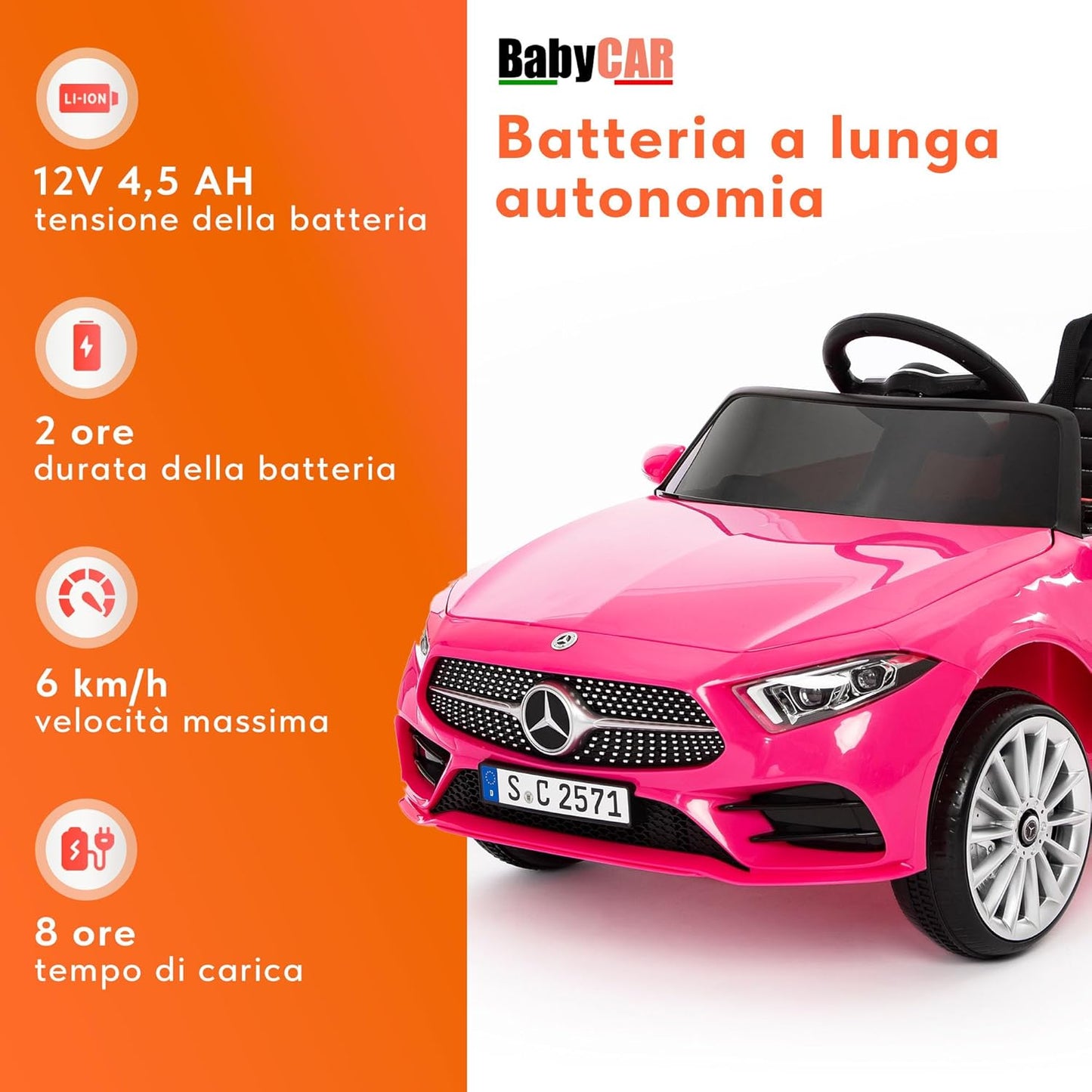 Mercedes elettrica per Bambini CLS 350 AMG 12V
