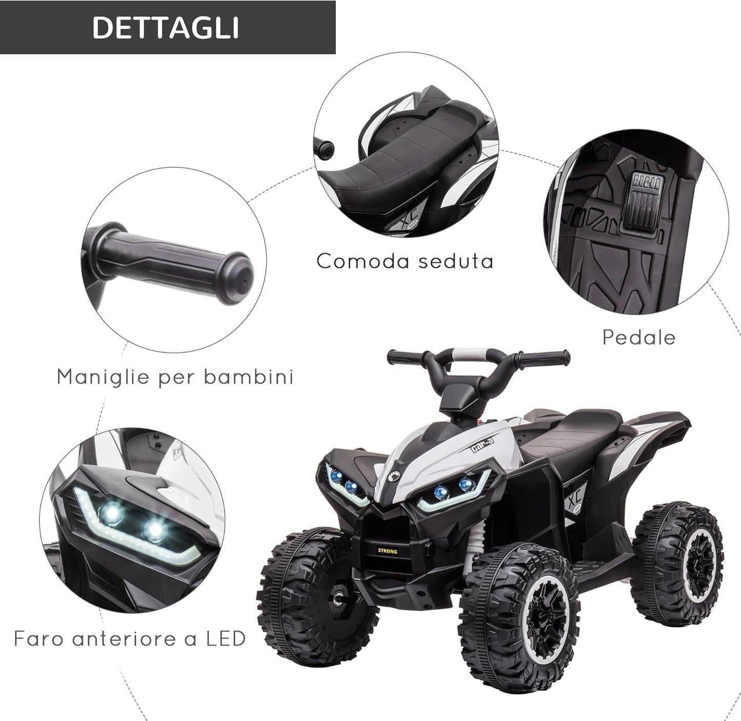 Quad Elettrico per Bambini 12V ATV