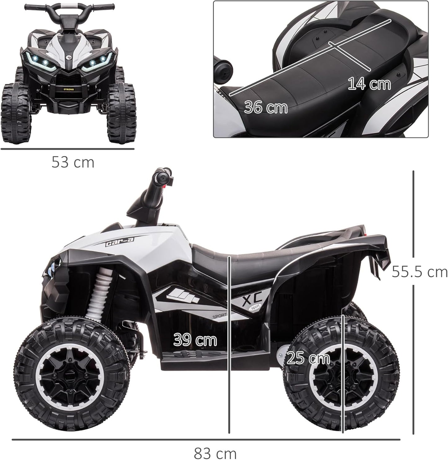 Quad Elettrico per Bambini 12V ATV