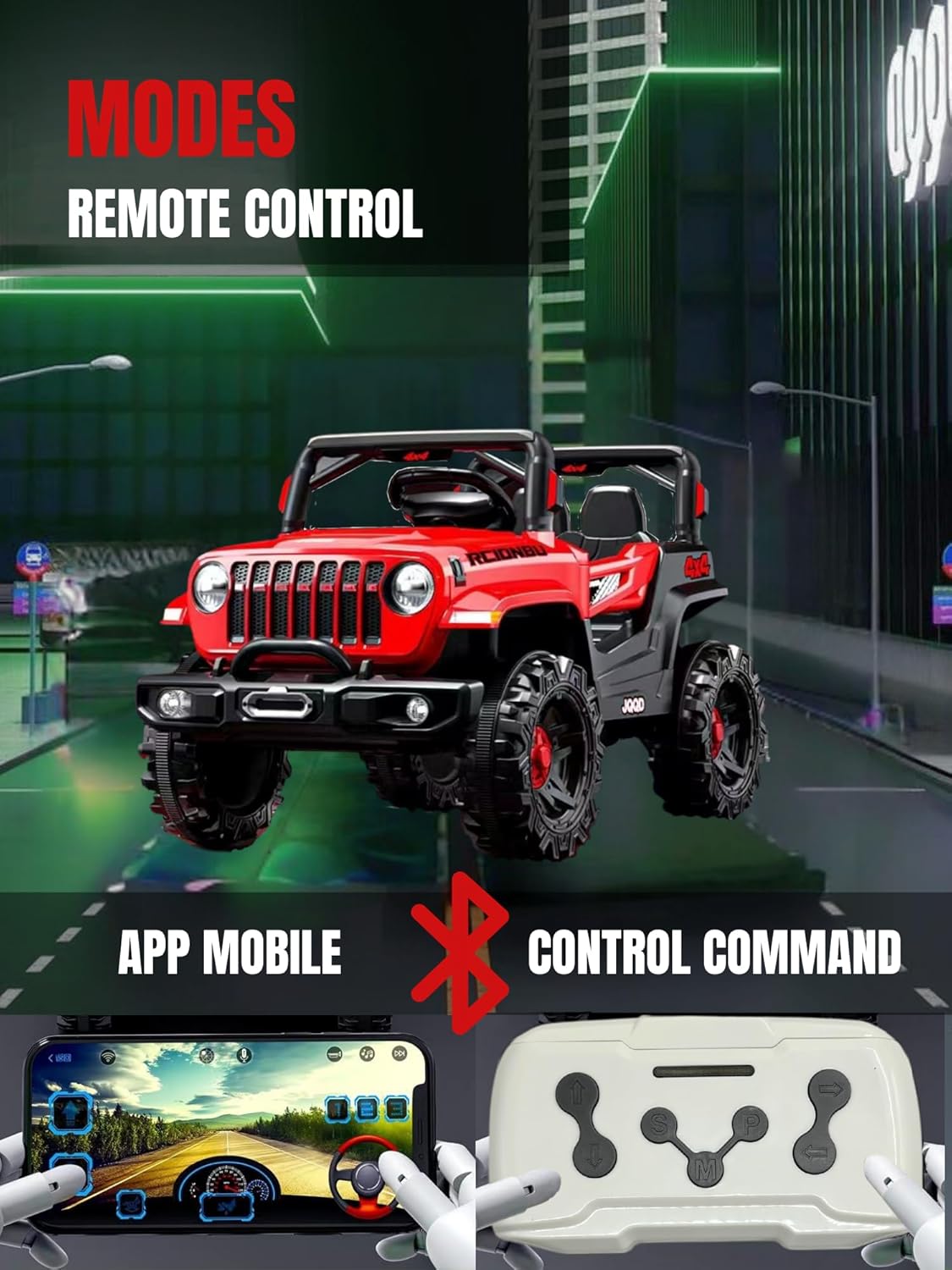 Fuoristrada,Auto per Bambini 4x4 per Ragazzi e Ragazze 1 a 3 Anni