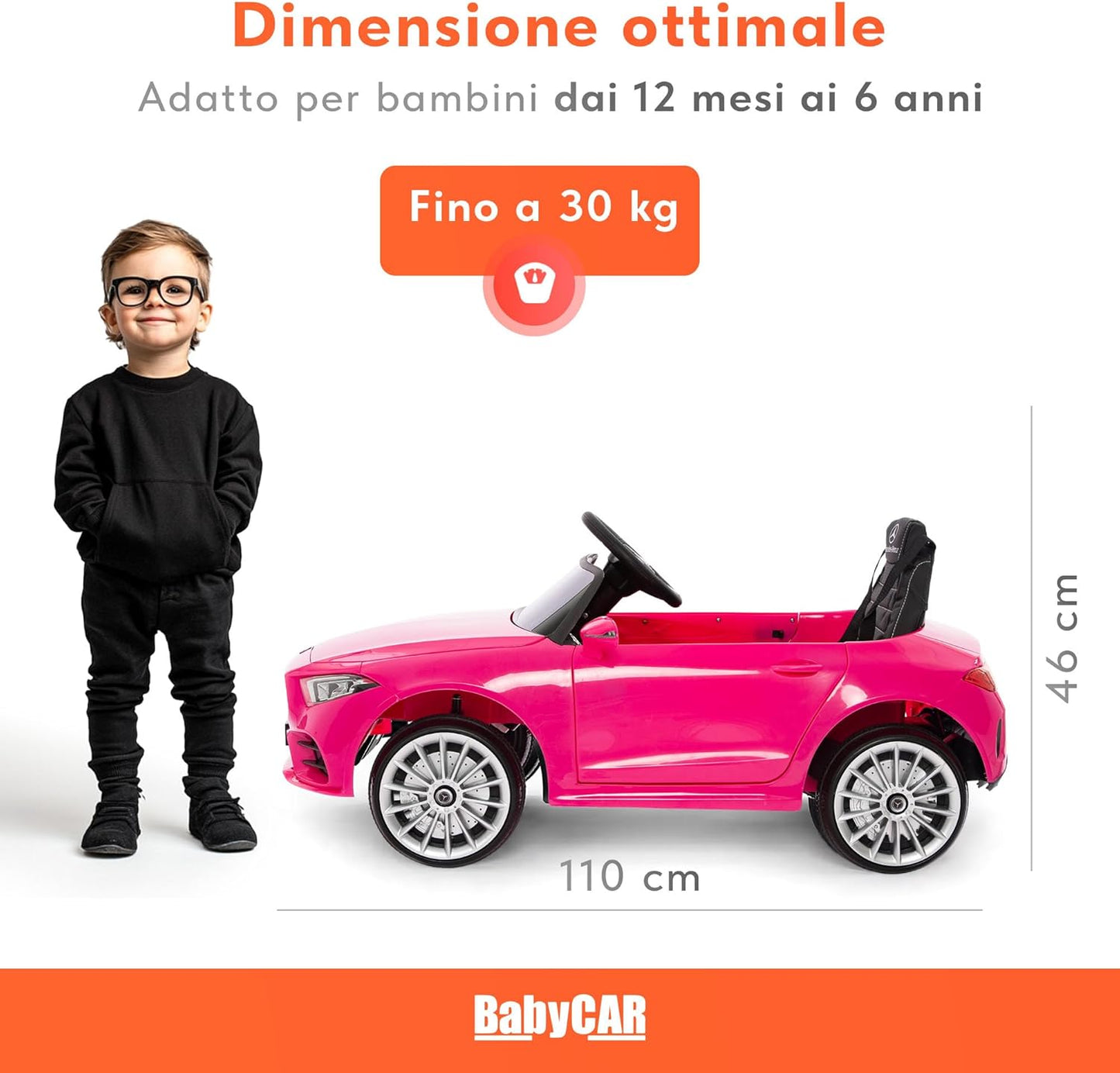 Mercedes elettrica per Bambini CLS 350 AMG 12V