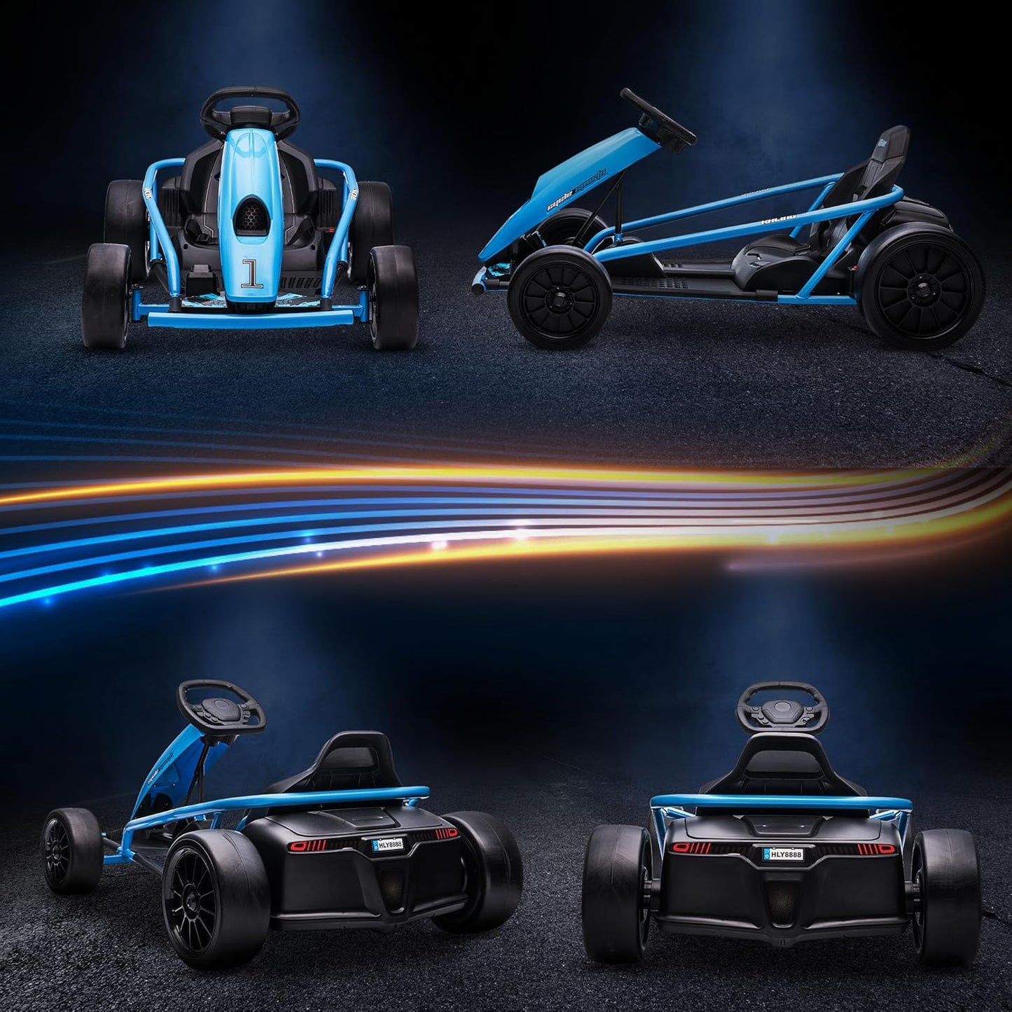 Go Kart Elettrico per Bambini 8-12 Anni